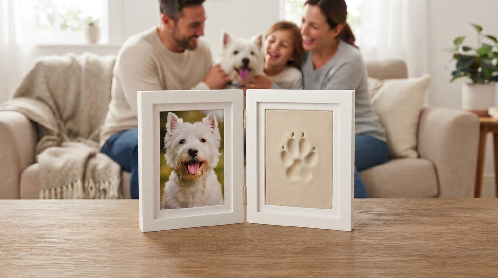 Little Paw white paw print memory frame