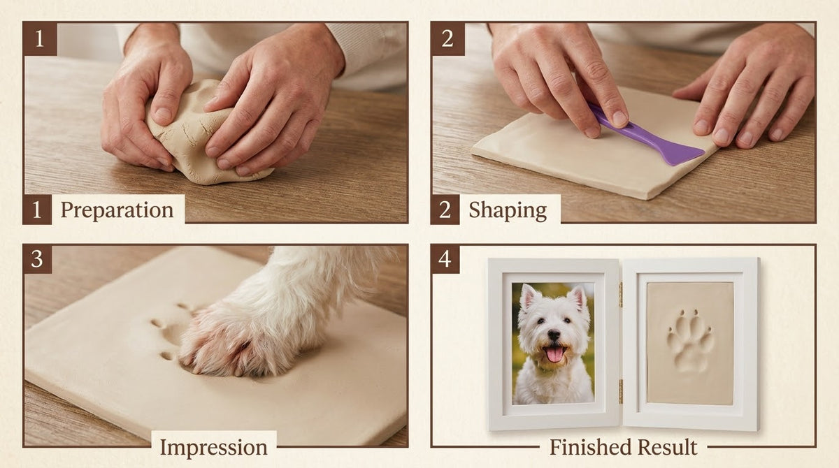 How to make a Little Paw paw print keepsake